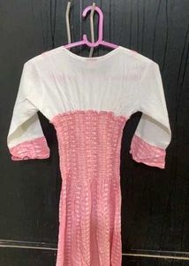 Pink &amp; White Dress