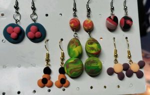 Weightless Handmade Air Dry Clay Earrings