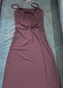 Burgundy bodycon dress