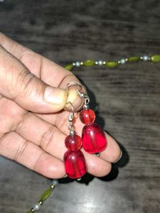 Vintage Beaded Necklace &amp; Earring Set