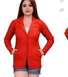 WOMEN WINTER RED COAT/BLAZER FOR