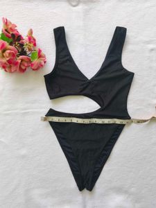 Black Cutout Swimsuit