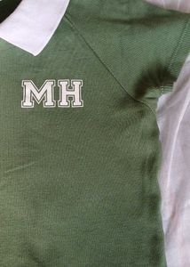 : Trendy Green Polo Crop Top – Mark &amp; Hurbour✨️