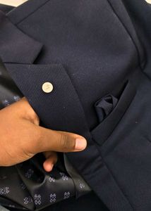 Navy Blue Blazer Kids Size34/85 Cm With Pant 28/70