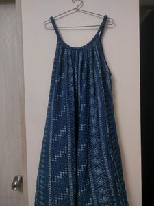 BOGO Printed Blue Sleeveless Dress/Top
