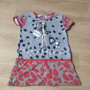 Cute Girl's Graphic Print Dress