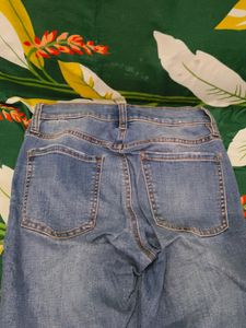 Denim Knee Cut Jeans