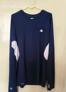 Adidas ClimaCool Navy Blue Full Sleeves T-shirt
