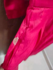 Pink Polka Dot Dress Kurta