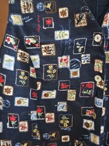 Pinteresty Stamp Print Vest