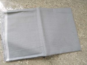 Gray & White Gingham Fabric - New