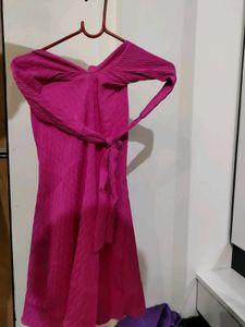 Pink Halter Mini Dress Price Negotiable