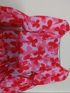 Floral Print Tiered Dress