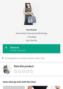Van Heusen Denim Tote Bag - BIG SIZE