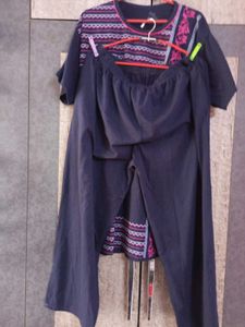 Casual Navy Blue Co-ord Set