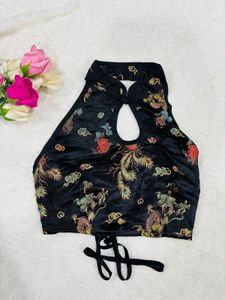 Dragon Print Halter Top