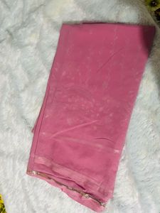 Pink Embellished Saree