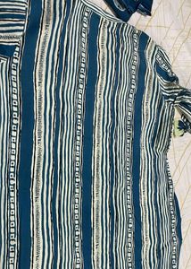 Striped Blue Kurta Set With Cotton Duptta