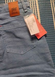 Blue Denim Cargo Pants
