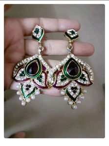 Pretty Stone Work Earrings - Perfect for Shaadi Se