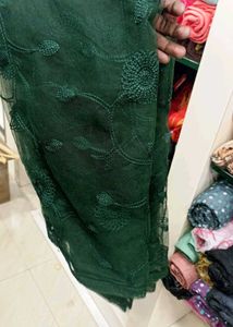 Pista Green Dhawani (skirt, blouse and dupatta)