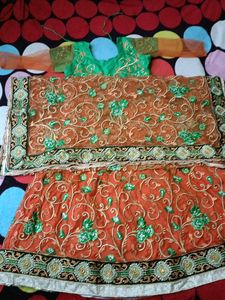 Price Down Party Wedding Gown/ Dupatta,
