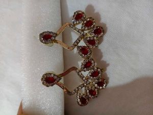 Red Stone Earrings