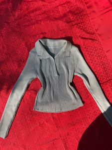 Ribbed Long Sleeve Top