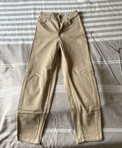 Khaki Wide Leg Jeans