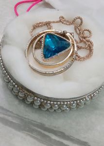 Blue Stone Pendent Set