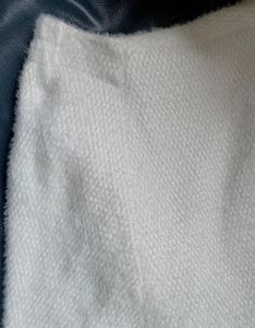 White Textured Mini Skirt
