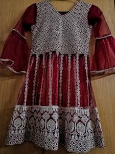 Pakistani Cord Set With  Zari Nag Full Embroidery