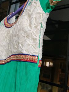 Long Anarkali Dress With Chudi Pant and Dupatta