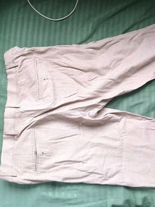 Beige pants straight slim fit. 32 M size