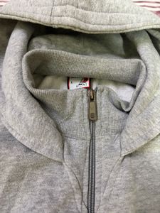 Gray Zip-Up Hoodie