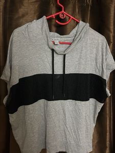 Gray Sleeveless Hoodie