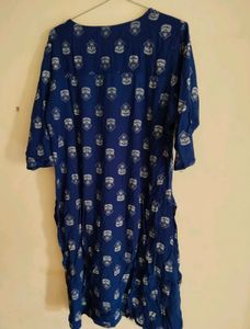 Printed Blue Kurta