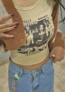 Anime Graphic Crop Top