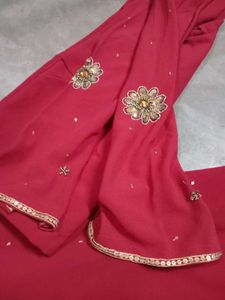 Red Embroidered Indian Dress