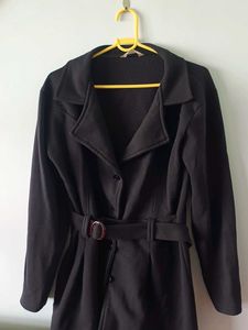Vintage Black Belted Coat