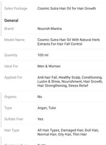 Nourish Mantra Hair Oil