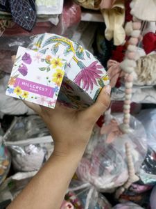 Embroidered Floral Print Jewellery Box
