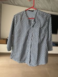 Patterned Button-Down Top