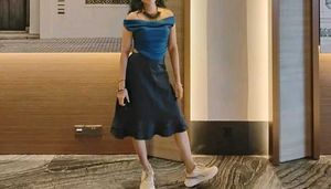 Blue Fashionable TOP