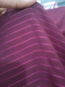 Dark Purple Satin Border Saree