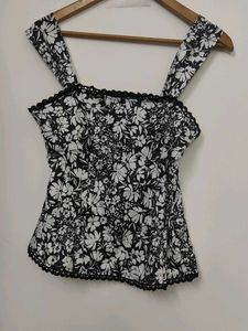 Floral Print Corset Top