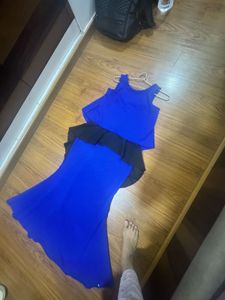 AND Blue Dress + Free Passport Holder New