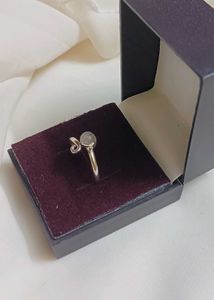 Authentic Silver Rose quartz Rings