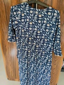 Elegant Blue Floral Kurta