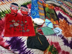 Combo Pack Of Masks, Head Scarfs, Shocks Etc